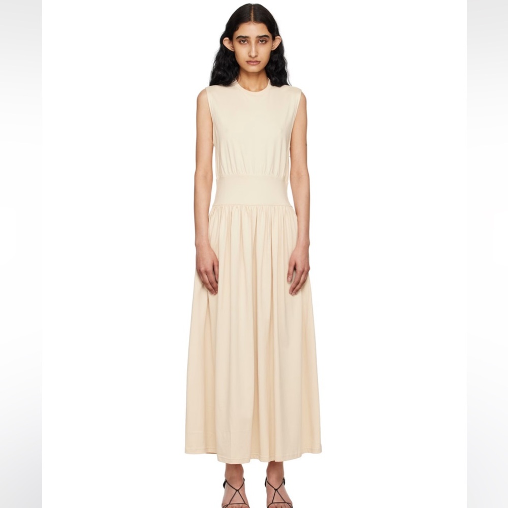 TOTEME Off-White Sleeveless Midi Dress
